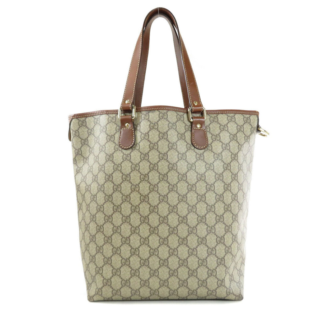 Gucci leather brown signature Bag Supreme GG Joy Tote Tall